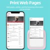 Portable Mini Printer Wireless BT Thermal Printer Easy Operation Compatible