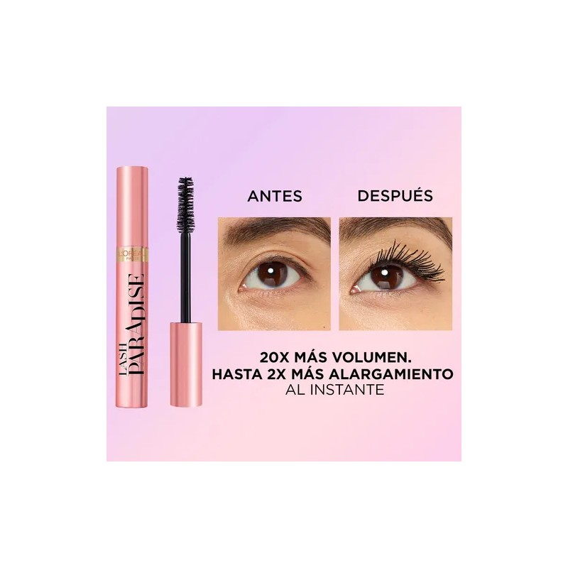 Mascara De Pestañas Extra Negra Lash Paradise L'oréal Paris Color