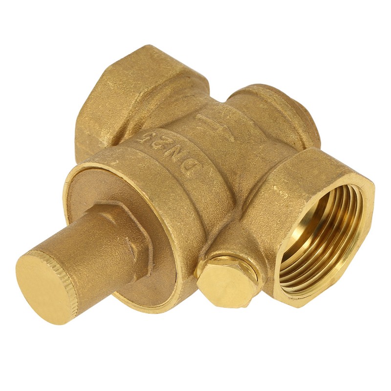 1pc Brass Adjustable Water Pressure Reducing Regulator Valve Thread DN25