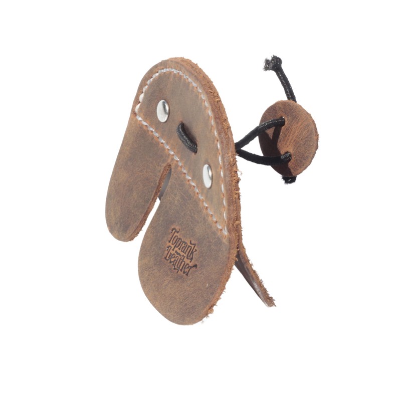 Toprank Leather Archery Finger Tabs - Handmade Finger Guard for
