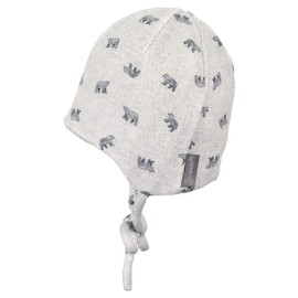 Sterntaler Baby Boys Hat Baby Beanie Hat Polar Bears, lightgrey