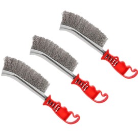 Mlxkell 3pcs Wire Scratch Brushes Set Carbon Steel and Stainless Steel Wire Brush for Automotive, Cleaning Welding Slag and Rust