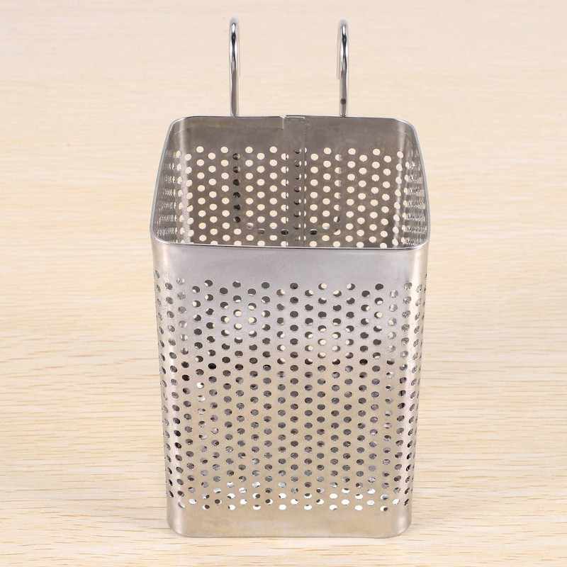 Stainless Steel Chopsticks Holder Hanging Cutlery Drying Basket Tableware Drainer