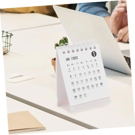 FUNOMOCYA Fresh Desk Calendar Stylish Mini Calendar for Students Office Decor Creative Design Easy to Carry Printing for Recording Dates