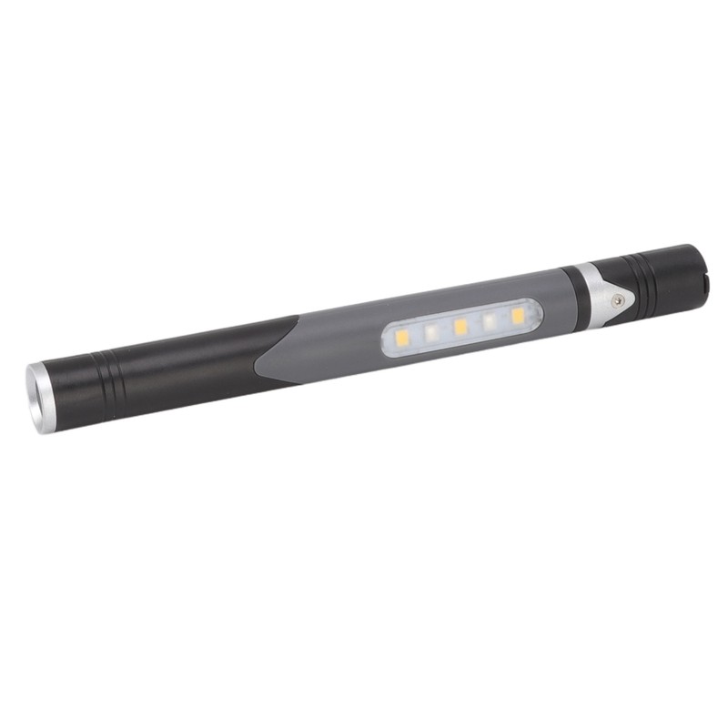 Pen Flashlight USB Charge 3 Light Sources LED Chip Clip