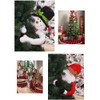 Plush Santa Claus Snowman Topper Hugging Tree Topper for Christmas