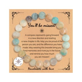 You'll Be Missed Bracelet Retirement Bracelet Retirement Gifts for Women 2024 Beaded Stretch Coworker Leaving Gifts for Women