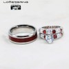 Two Rings His and Hers Wedding Ring Sets Couples Rings