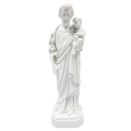 Vittoria Collection 16 Inch Saint St Joseph with Child Italian Statue Sculpture Figurine Made in Italy Indoor Outdoor