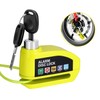 Mmaxboss Candado de Alarma para Moto Con Freno de Disco de 110 Db, Sensor de Movimiento y Cable de 4,3 Pies - Impermeable y Antirrobo, Compatible Con Vehículos de Llantas de Disco