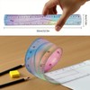 30cm Gradient Colored Bendy Ruler Shatterproof Straight Edge Soft Bendable