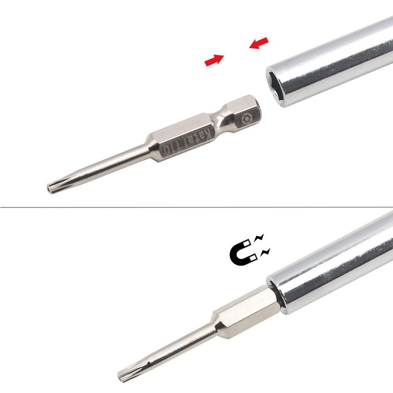 2Pcs 6.35mm Hex Bit Holder Screwdriver Handle for 1/4 Inch