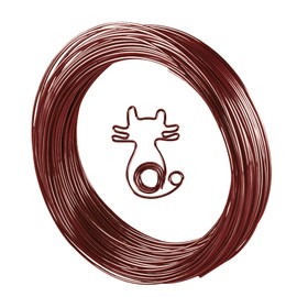 MORAINJAY 18 Gauge 1mm Bronze Aluminum Craft Wire 50m Roll Flexible Metal Wire for Jewelry Making, Sculpture, DIY Crafts and Floral Arrangements