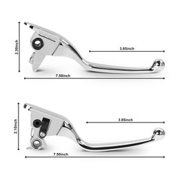 JUNJUMOTO Handle Brake Clutch Lever Hand Control Lever Kit Compatible with Harley Touring Street Glide Electra Glide 2021-2023 Road Glide Road King 2021-2024 and Trike Models