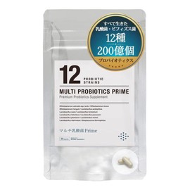 マルチ乳酸菌Prime 生きる12種 プロバイオティクス サプリ ビフィズス菌 30日 cowhappi