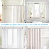 AIZESI Spring Tension Curtain Rod 29-63 Inch Black Stainless Steel