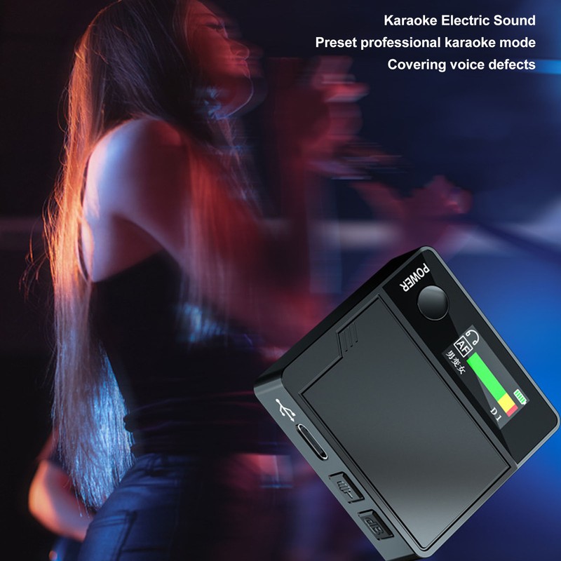 Mini Voice Changer 11 Sound Effects Built in Mic Color