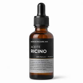 50 ML Aceite de Ricino Puro para Hombre – Fortalece el Folículo y Estimula el Crecimiento en Barba, Cabello y Zonas Débiles | 100% Natural | MENSKINCARE.MX