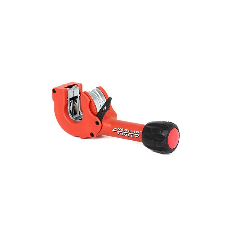 Nerrad Tools NT4023 Adjustable Ratchet Action Copper/INOX Tube Cutter, Red/Black,