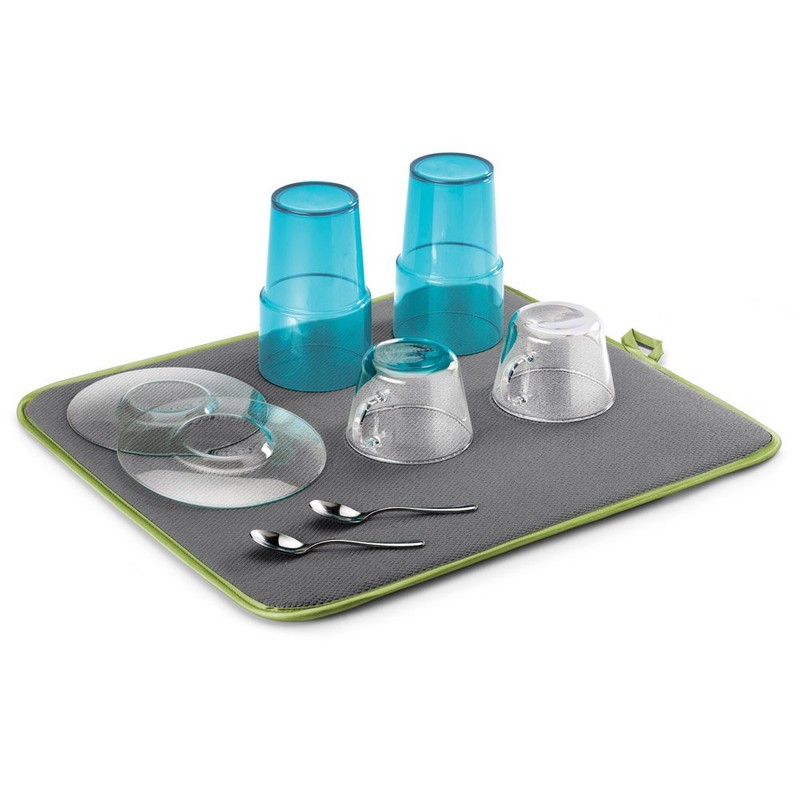 Metaltex Softex Drying Mat, Outer: 100% Polyester, Green/Grey, 40 x