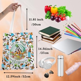 BWWKTOP Fuuny Dog Tote Bag Cartoon Dog Lover Gift Let The Magic Shoulder Bag Silly Cartoon Merchandise, Magic Goofy, One Size