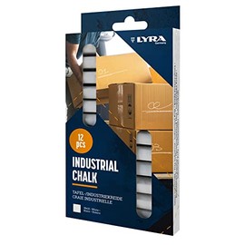 LYRA White Industrial Chalk/Chalk Box of 12 Chalks
