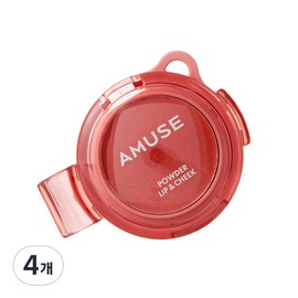 AMUSE Powder Lip & Cheek 4g, 4 pieces, 01 Peach Whip / AMUSE 파우더 립 앤 치크 4g, 4개, 01 피치 휩
