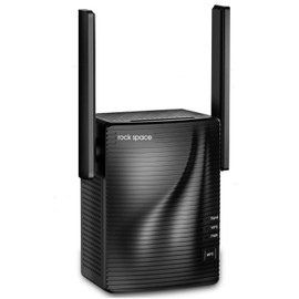 Rockspace WLAN Repeater AC1200, WLAN Verstärker Dualband 5GHz & 2.4GHz, WiFi Verstärker Kompatibel mit Allen Geräten, Abdeckung bis zu 200 m²