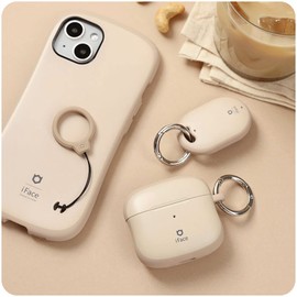 iFace First Class for AirPods Pro – Cute Shockproof Hybrid Dual Layer [Hard Cover + Bumper] Keychain Protective Case [Drop Tested] – Café Latte