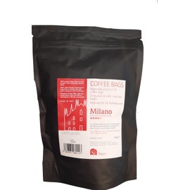 Si Sogno MILANO fresh ground coffee bags, premium Italian blend, rich and smooth (resealable pouch of 35 coffee bags)