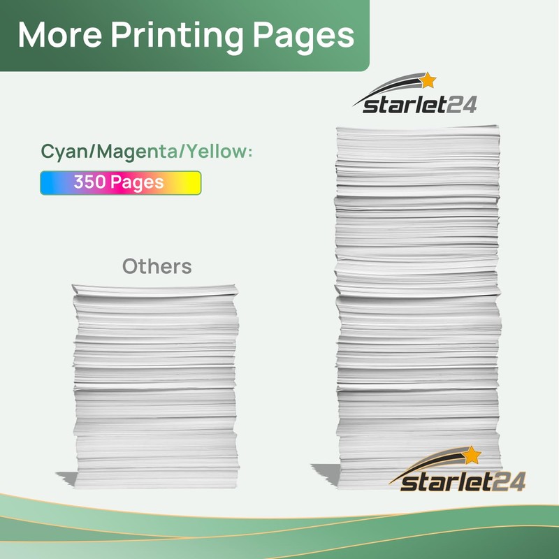 Starlet24 6 x 604XL Printer Cartridges Compatible with Epson 604