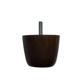 Furniture Foot Round Wood Brown Height 5.5 cm (M8) High Quality and Sustainable Wood