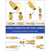 1/2" Natural Gas Quick Connect Fittings Kit – Solid Brass