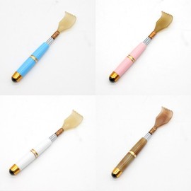 Foldable Hyoja Hand Length Adjustable Magnetic Acupressure Massage Back Scratcher Parents' Gift Solo Portable Antenna Mini Acupressure Stick Back Scratcher Foldable Hyojason Pink 3ea