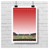 GroundDesigns WREXHAM FC Football Gift RACECOURSE GROUND Stadium Art Unframed