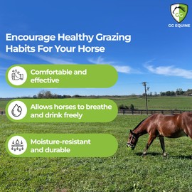 GG Equine GreenGuard Grazing Muzzle for Horse - Lighter, Durable Horse Accessories - Comfortable Horses Muzzle with Proper Airflow & Natural Grazing Behavior Design