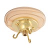 ElekTek Ceiling Rose with 3 Hooks with Matching Screws, Strain