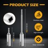 Stainless Steel Scissor Jack Drill Adapter & 2 Adapter Bits,