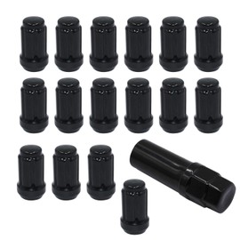 LAFORMO RZR 1000 XP 900 S Turbo Ranger Tapered Lug Nuts 12MM X 1.50 Acorn,Closed End Bulge Acorn with 1 Key 16/PK (Black)