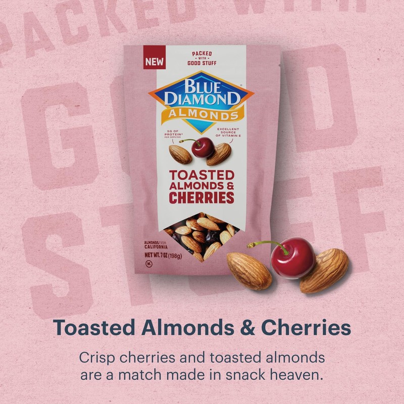 Blue Diamond Almonds, Toasted Almonds and Dried Cherries Make For