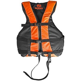 Hardcore Water Sports High Visibility Life Jacket Vest with Additional Leg Strap | USCG Approved PFD