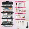 Hanging Roll Up Cosmetic Bag, Foldable Makeup Bag for Women,