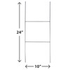Sturdy Metal Wire Step Stake Frame for Yard Signs -