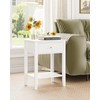 Apetaccat Fluted Nightstand, Farmhouse Night Stand with 1 Drawers, Mid