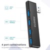 USB Hub, Fidioto 4 Port USB Adapter(1 * 3.0 Hub,