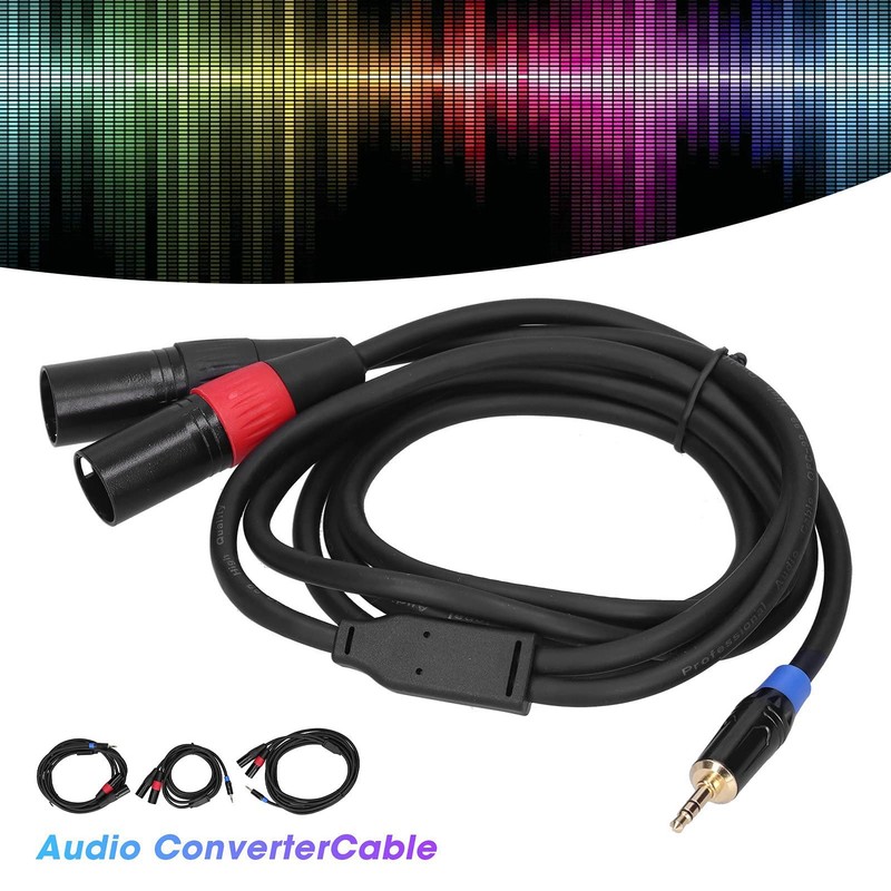 Cable Estéreo de 3,5 Mm a XLR Doble, Miniconector de