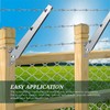 18 Pack Barbed Wire Extension Arms for Wooden Fence Posts,