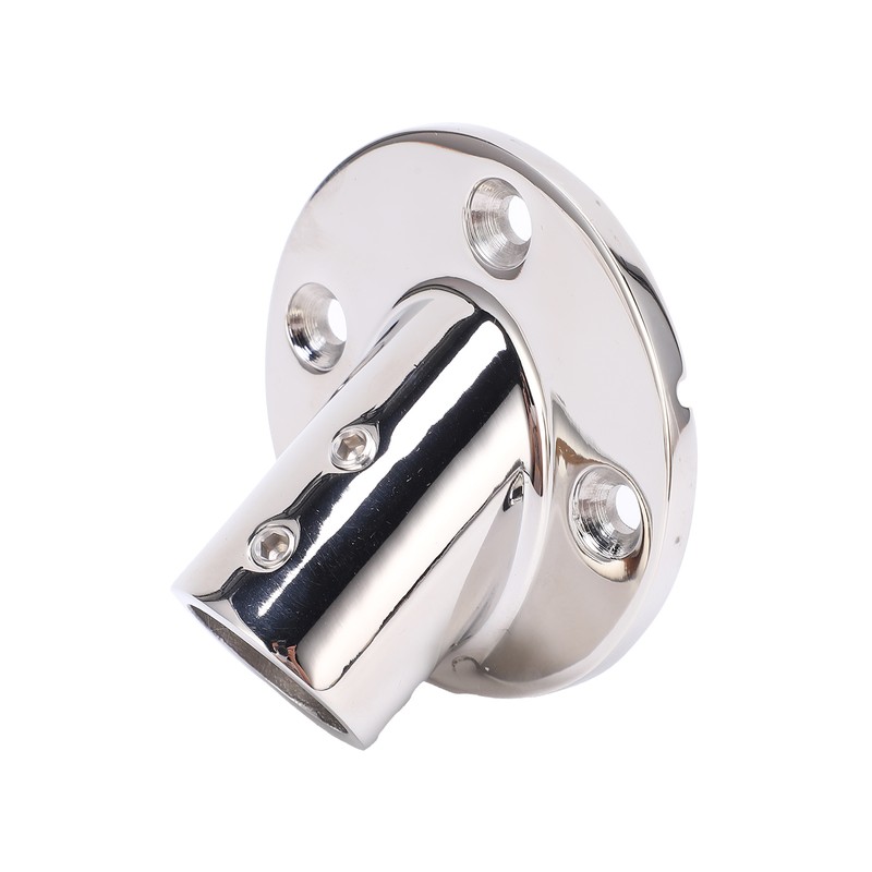 Boat Hand Rail Fitting Stainless Steel 45 Degree Round Base