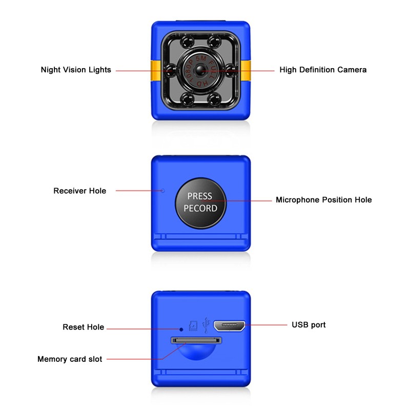 Mini Security Camera High Definition Night Vision 1080P Waterproof DV