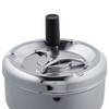 Relaxdays Ashtray with Spin Lid, Metal, Outside, Inside, HxD: 10.5